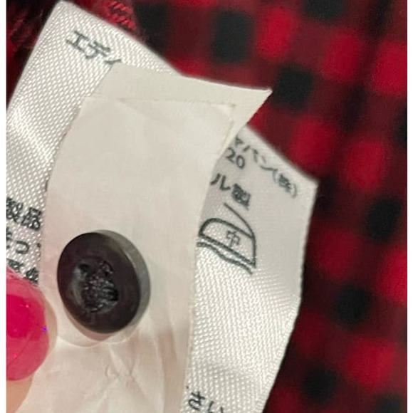 Eddie Bauer Men's sz XL Tall Red and Black Plaid 100% Cotton Button Down Shirt - Picture 5 of 5